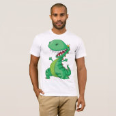 T-shirt Drôle Dinosaure Dinosaure Roaring T-Rex (Devant entier)