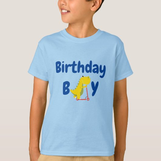T-shirt Drôle dinosaure Scooter B2S Anniversaire garçon en (Devant)