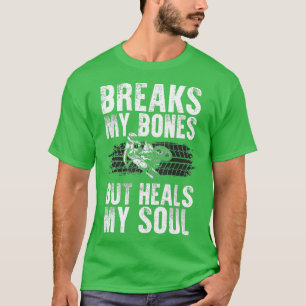 T-shirt Drôle Dirt Vélo Design Hommes Femmes Dirtbike Moto