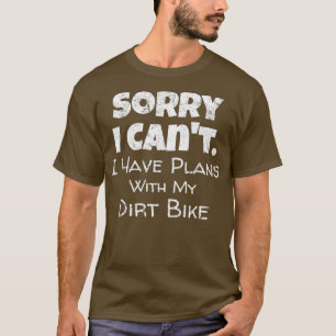 T-shirt Drôle Dirt Vélo Devis Motocross Racing Premium