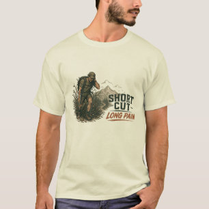 T-shirt drôle disant Raccourci - Douleur Longue