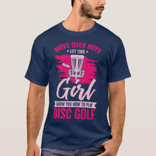 T-shirt Drôle Disque Golf Girl Cadeau