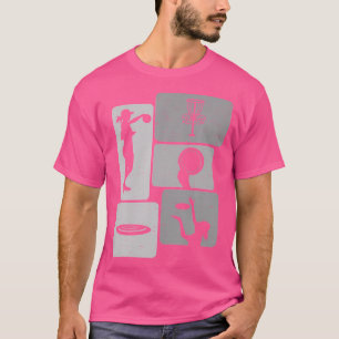 T-shirt Drôle Disque Golf Player Cool Flying Disk Sports E