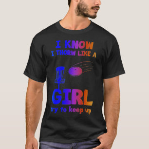 T-shirt Drôle Disque Joueur Golf Cadeaux De Golf Pour Femm