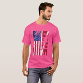 T-shirt Drôle Distressed Drapeau Distressed Scuba Drapeau (Devant entier)