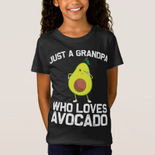 T-Shirt Drôle Don Avocado Pour Grand-Père Papa Desser Sain
