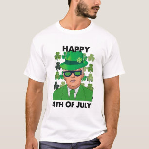 T-shirt Drôle donald trump Happy 4 juillet