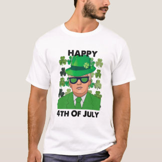 T-shirt Drôle donald trump Happy 4 juillet 