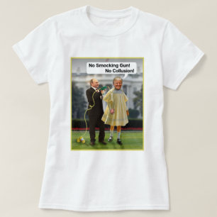 T-shirt Drôle Donald Trump Poutine Fumer la plaisanterie d
