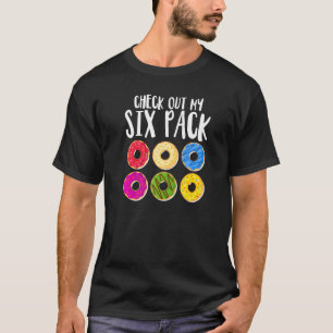 T-shirt Drôle Donut Découvrez Mon Pack Doughnut Six Manger