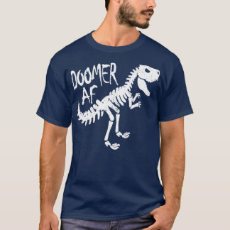 T-shirt Drôle Doomer AF T Rex Dinosaur Doom et Genre Plant