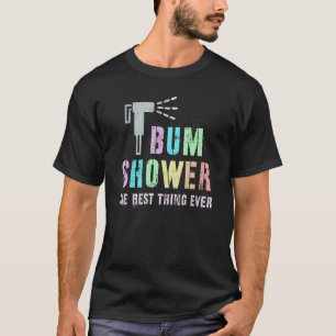 T-shirt Drôle DOUCHE BOM Bidet Spray Eau Meilleur Nettoyag
