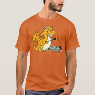 T-shirt Drôle Dragon Jouer Avec Matches Ironie