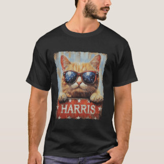T-shirt Drôle Drôle Chat Dames Sans Enfant Pour Harris 202