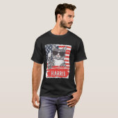 T-shirt Drôle Drôle Chat Dames Sans Enfant Pour Harris 202 (Devant entier)