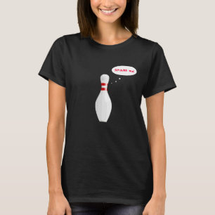 T-shirt Drôle Drôle Dames Bowling Pin Cartoon Nom de l'équ