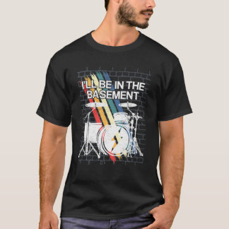 T-shirt Drôle Drummer Art Pour Hommes Femmes Drum Set Drum