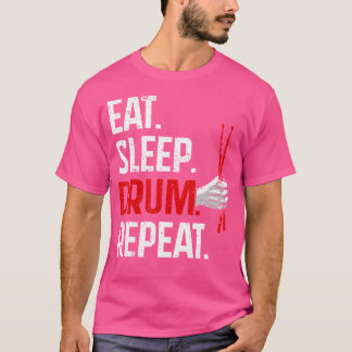 T-shirt Drôle Drumming Art Pour Hommes Femmes Drumline Dru
