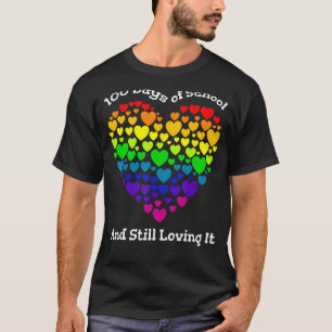 T-shirt drôle du 100e jour d'école Professeur Cœur
