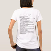 T-shirt drôle du bébé MSDS (Dos)