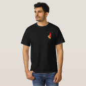 T-Shirt Drôle Du Coq Surpris - Texte Personnalisé (Devant entier)