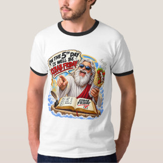 T-shirt drôle du vendredi Kebab Le 5ème jour