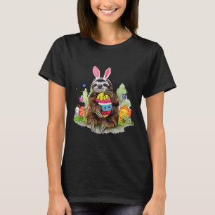 T-shirt Drôle Ear Lapin Avec Oeufs De Pâques