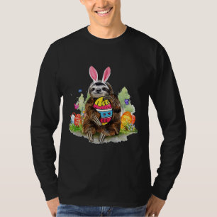 T-shirt Drôle Ear Lapin Avec Oeufs De Pâques