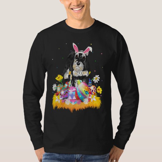 T-shirt Drôle Easter Egg Schnauzer Chien Pâques dimanche d (Devant)