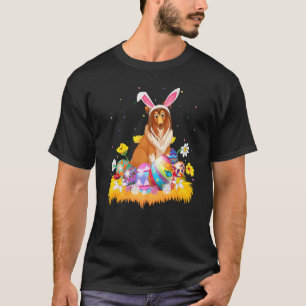 T-shirt Drôle Easter Egg Shetland Sheepdog Easter dimanche