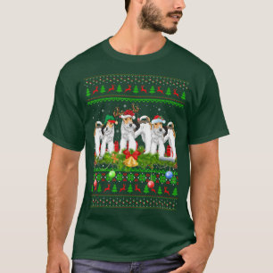 T-shirt Drôle Éclairage de Noël Père Noël laid pour Terrie