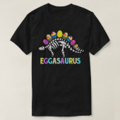 T-shirt Drôle Eggasaurus Stegosaurus Egg Dino TRe Skeleton (Design devant)