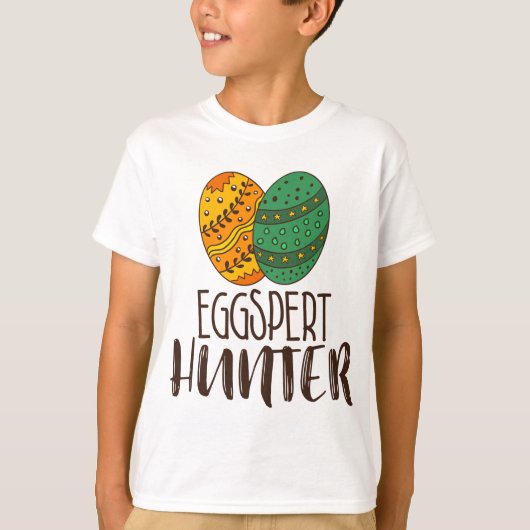 T-shirt Drôle Eggspert Hunter Pun de Pâques Citation Humor (Devant)