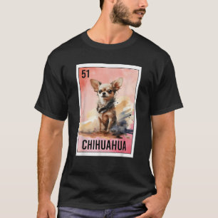 T-shirt Drôle El Chihuahua Slang Mexicain Loterie Bingo Vo