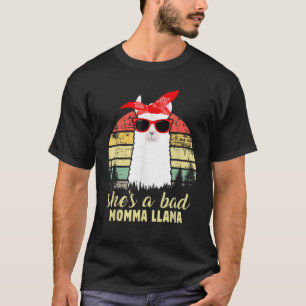 T-shirt Drôle Elle est une mauvaise maman Llama Mama Cadea