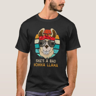 T-shirt Drôle Elle est une mauvaise Nonna Llama Nonna Don