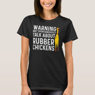 T-shirt Drôle en caoutchouc Poulet Hommes Femmes en caoutc