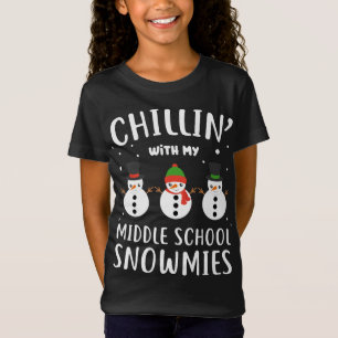 T-Shirt Drôle Enseignant Cadeau Chillin' Avec Mon collège