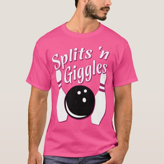 T-shirt Drôle équipe de bowling Splings 'N Giggles (Devant)