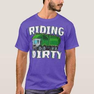 T-shirt Drôle équitation sale - Camion à ordures