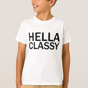 T-shirt drôle et grossier tout en majuscules HELLA