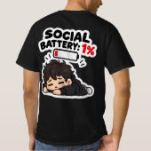 T-shirt drôle et identifiable [TEXTE DE DESIGN] –  (Dos)