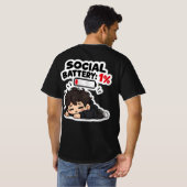 T-shirt drôle et identifiable [TEXTE DE DESIGN] –  (Dos entier)