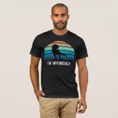 T-shirt drôle et invincible T-Rex (Devant entier)