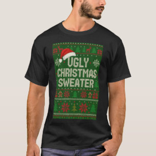 T-shirt drôle et laid de Noël Chapeau de Père No
