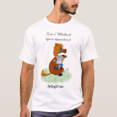 T-shirt Drôle et mignon poney avec bébé - Babysitter (Devant)