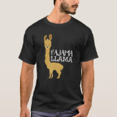 T-shirt Drôle et mignon Pyjama Llama Led Heure Pyjama Cade (Devant)
