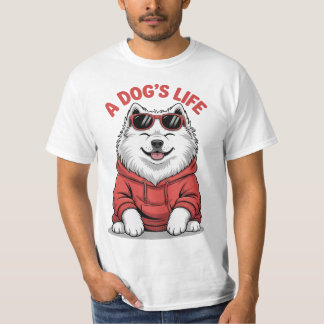 T-shirt drôle et mignon sur la vie de chien, cadea