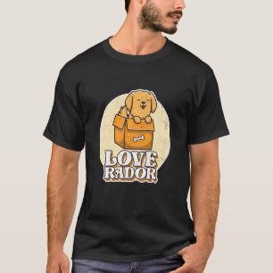 T-shirt Drôle Et Mignonne Ador Labrador Retriever Chien ra