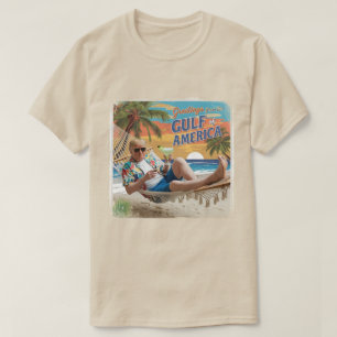 T-shirt drôle et patriotique Trump - Golfe d'Améri